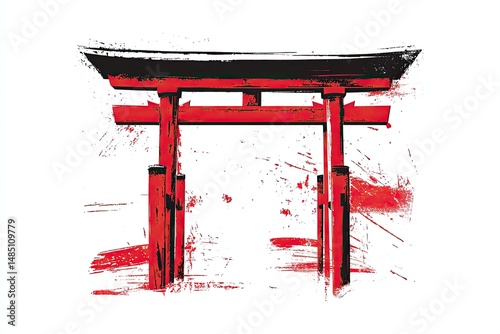 Red Japanese Torii Gate
