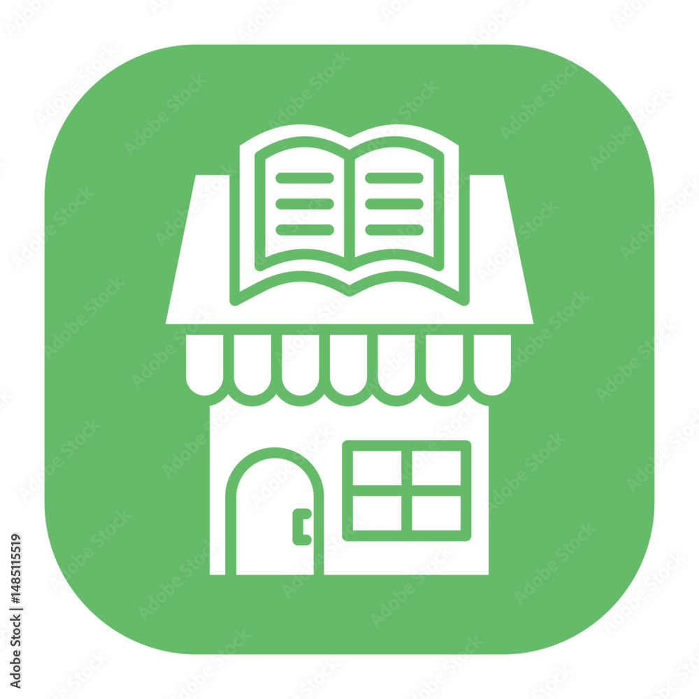 Naklejka premium Book Shop Icon