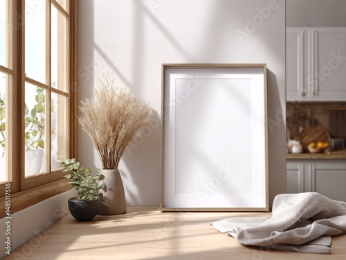 Elegant Interior Decor with Natural Elements and Minimalist Style photo