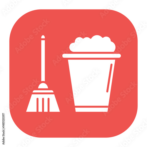 Mop Bucket Icon