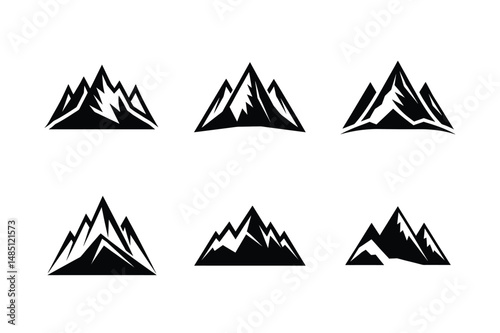 Basic Mountain Range Vector Shape