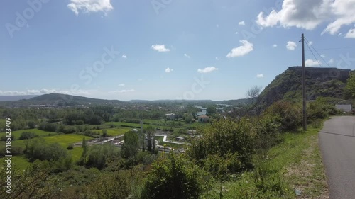 panorama of  Shkodra lake in Albania