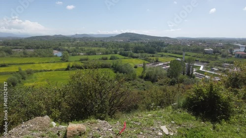 panorama of  Shkodra lake in Albania