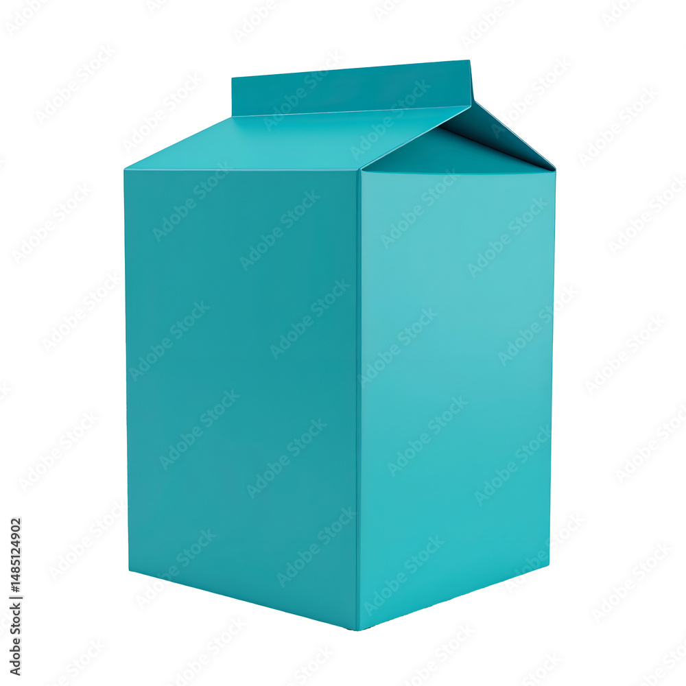 Fototapeta premium Teal beverage carton