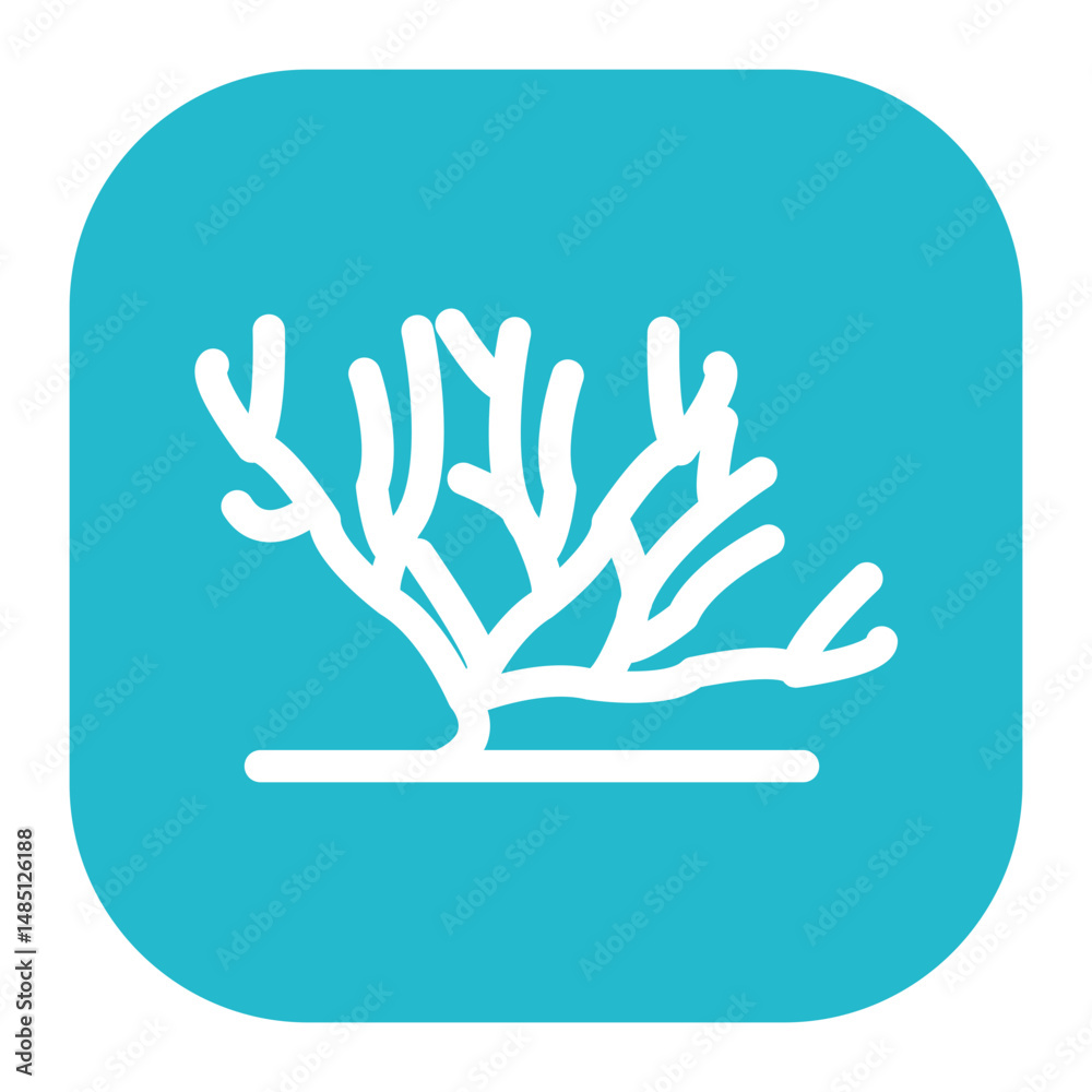 Obraz premium Coral Reef Icon