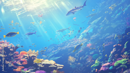 水中の魚たち