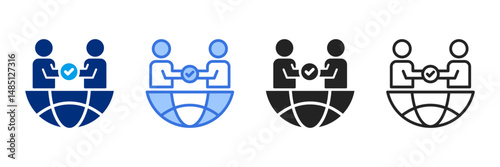Collaboration  Icon Set Different Style Collection 