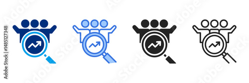 Research  Icon Set Different Style Collection 