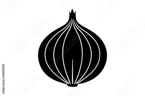 red onion isolated on white