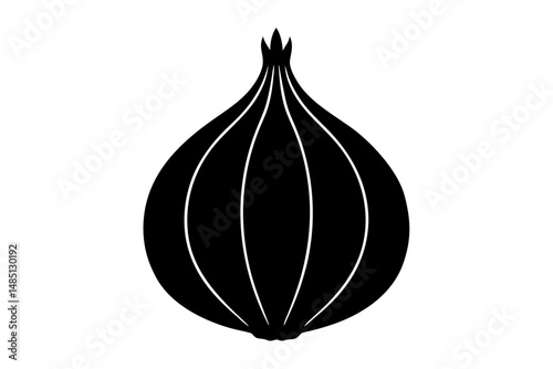 red onion isolated on white