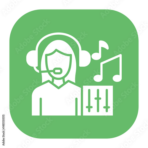 Sound Engineer Female Icon