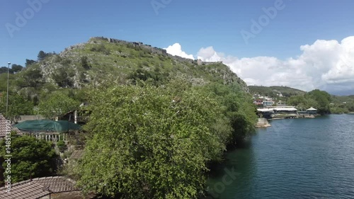 Buna river and surrounding of Shkodra lake in Alabnia