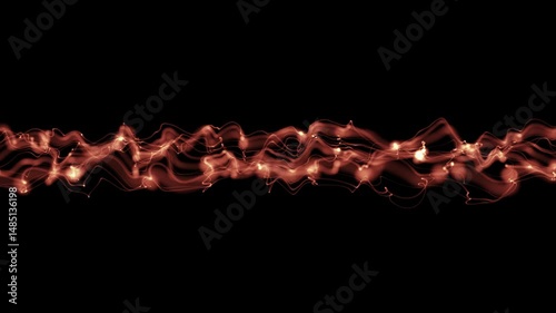 Abstract flowing gradient dots and lines wave background. abstract wave background with neon texture effect, vibrant glowing lines