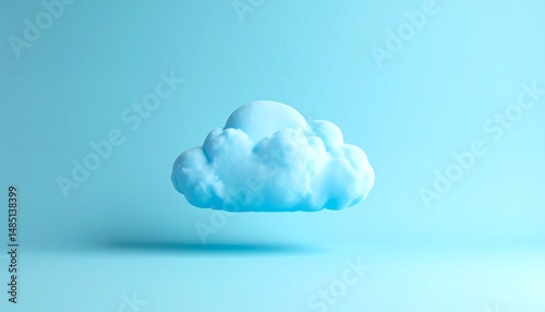 A minimalist, textured pale blue background with a subtle cute blue cloud with thunder that adds depth and a slightly tactile feel to the overall appearance.	
