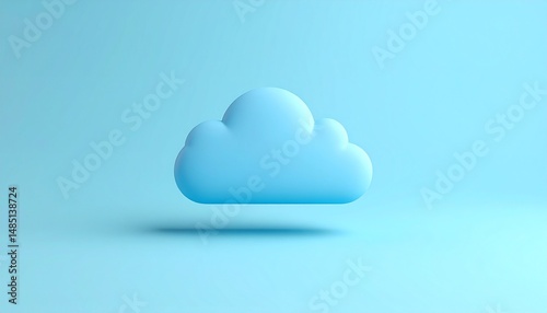 A minimalist, textured pale blue background with a subtle cute blue cloud with thunder that adds depth and a slightly tactile feel to the overall appearance.	
