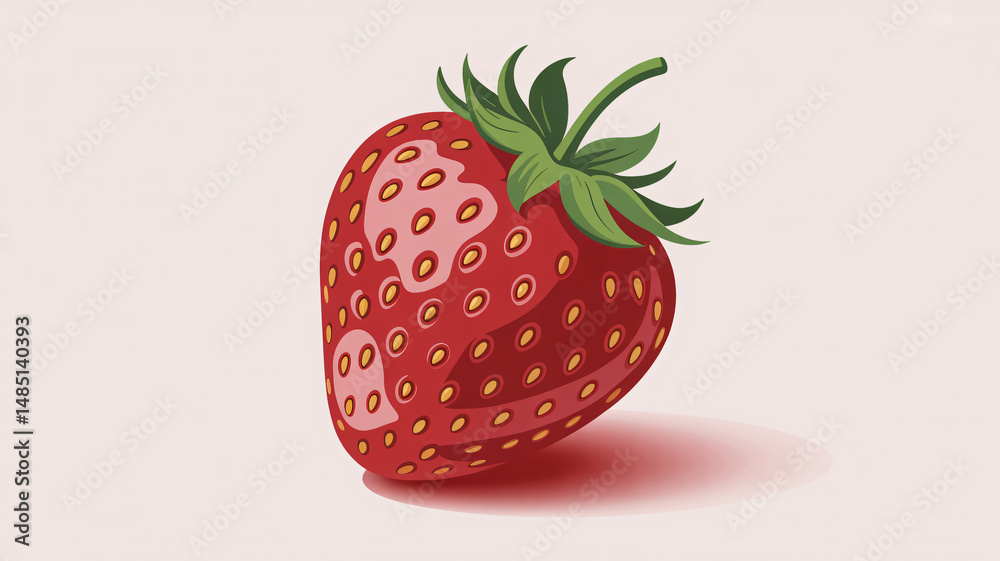 Strawberry vector illustrations for graphic design