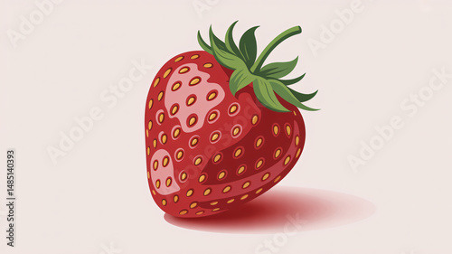 Obraz na płótnie Strawberry vector illustrations for graphic design w salonie