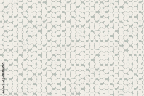 Monochrome technology background, neutral earthy colors, abstract geometric bg with random placed design elements, seamless vector pattern intricate chaotic connected shapes grid
