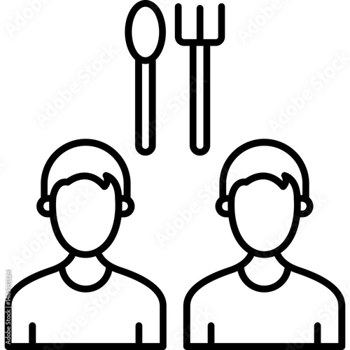 Team Lunch Icon