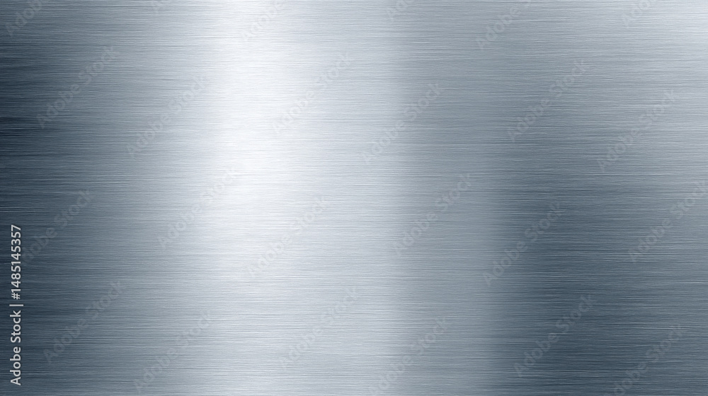 Reflective Brushed Aluminum Grain – Sleek Metallic Finish Wallpaper