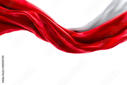 Polish Flag in Silk – Perfect for National and Cultural Marketing