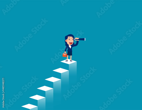 Leadear ambition. Vision for business marketing