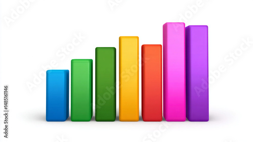 Free Download 3 D colorful bar chart - GFXLoad