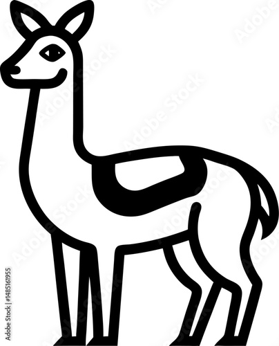 vector illustration of a giraffe
