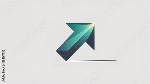 Vector image of an arrow on a white background