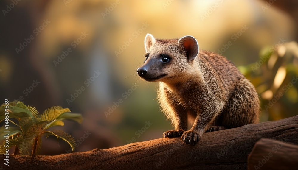 Obraz premium black tailed lemur