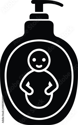 baby lotion icon vector illustration