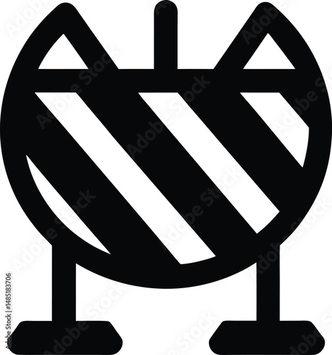 Barricade Icon Vector Illustration