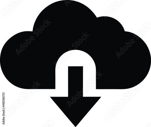 cloud upload icon vector illustration