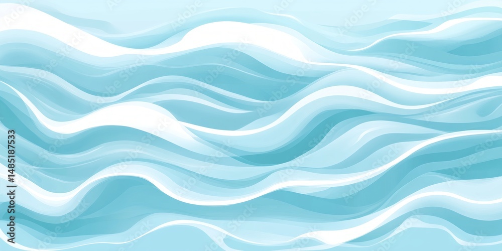 Fototapeta premium Abstract Blue Water Waves Background Texture