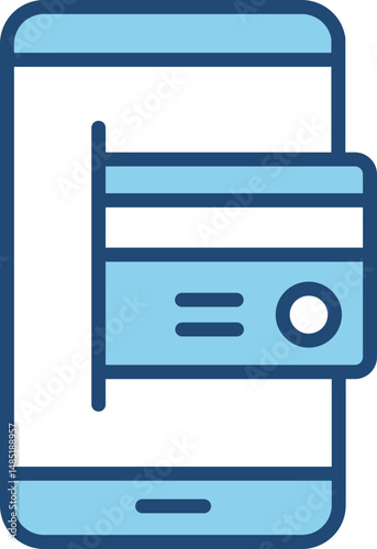 Mobile Payment App Icon Secure Online Transactions