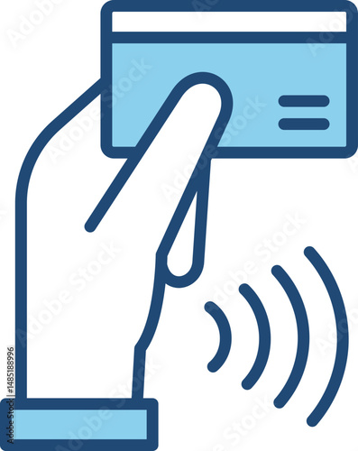 Contactless Payment Secure and Convenient Transaction Icon