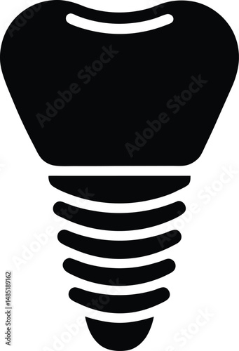 dental implant icon vector illustration