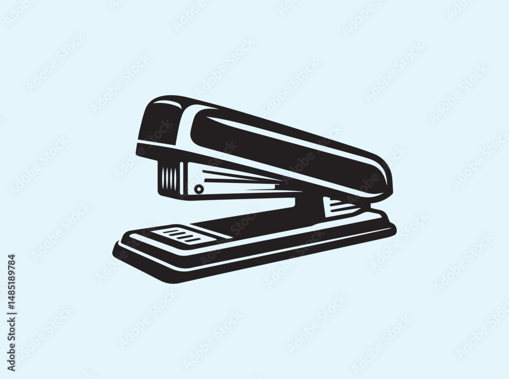 Solid Black Stapler Silhouette Solid Black Stapler Silhouette