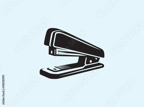 Office Stapler Silhouette Vector