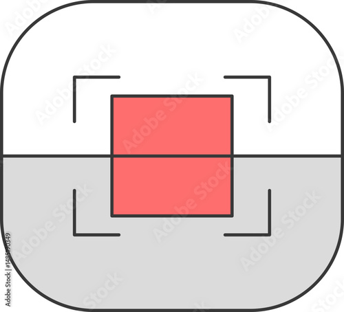 Focus and Crop Image Editing Tool Icon