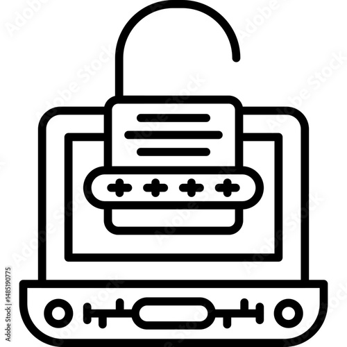 Padlock Icon Vector Element