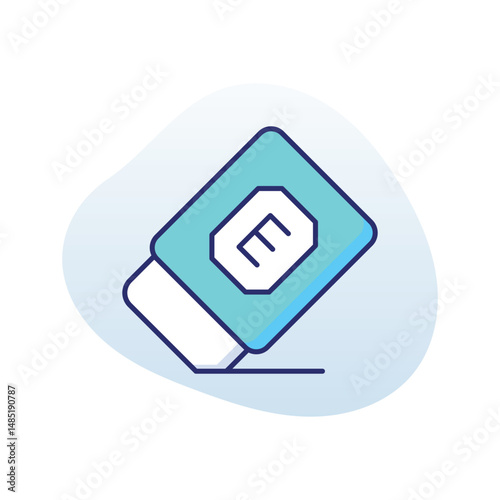 Eraser  Vector icon