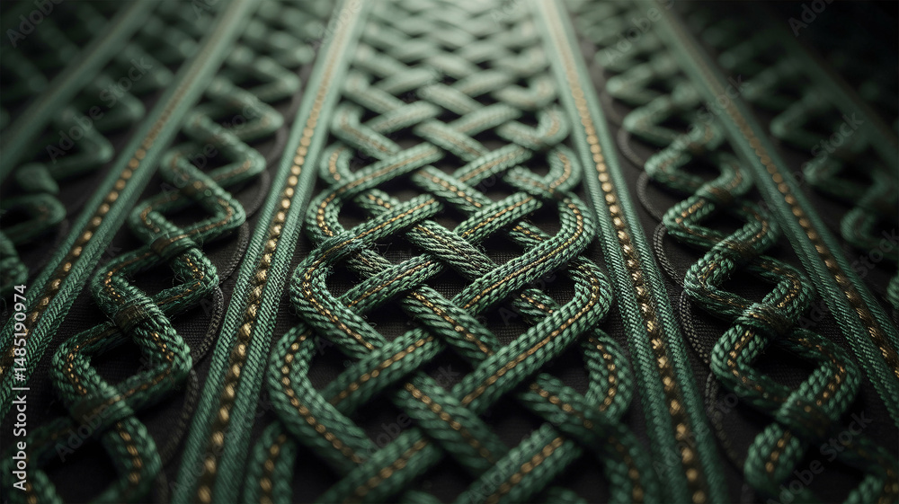 Woven fabric texture close-up intricate design decor knitted