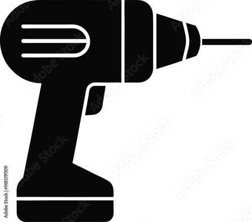 electric drill icon vector illustration