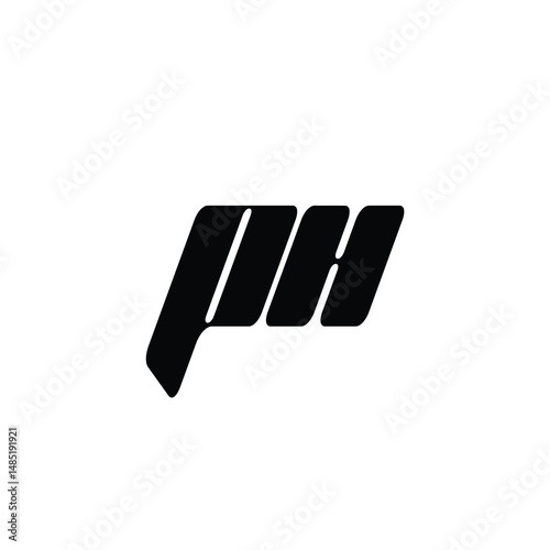 PH monogram logo design letter text name symbol monochrome logotype alphabet character simple logo