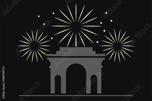 fireworks in the night