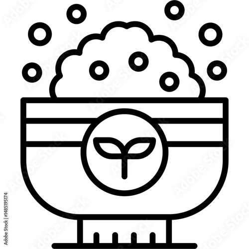 Washbowl Icon Vector Element