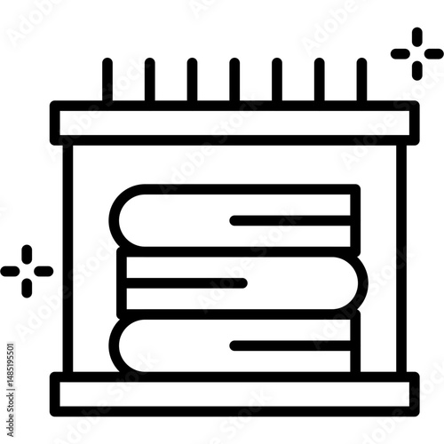 Towel Icon Vector Element