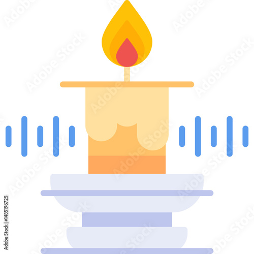 Candle Icon Vector Element