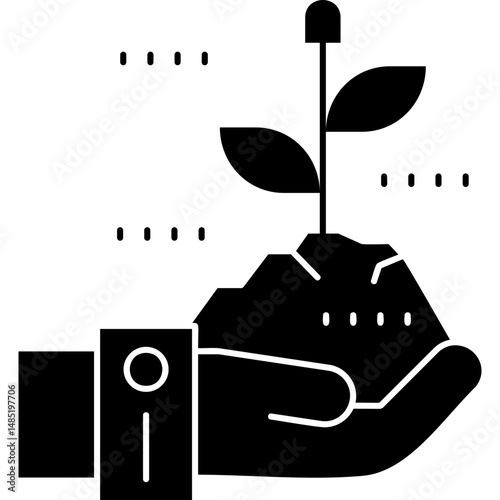 Sprout Icon Vector Element